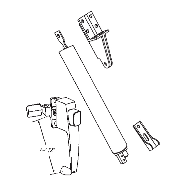 Door Hardware Kit 19376W Patio Door Repair Parts