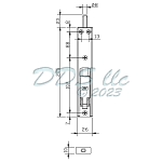 Savio Door Flush Bolt 19-1518sv 2