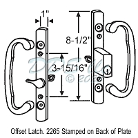 2265 Sash Controls Handle 13-245CHK Chrome w/ Keys 4