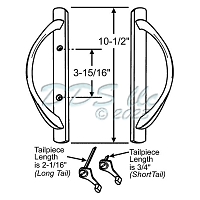 WinDoor Handle Set Set 13-588w 4