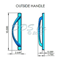 WinDoor Handle Set Set 13-588w 3