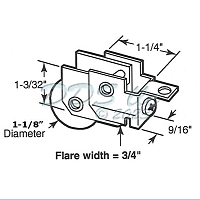 Patio Door Roller 13104