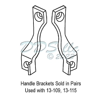 Patio Door Handle Bracket Chrome 16-123 Patio Door Handle Bracket Chrome 16-123