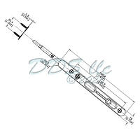 Flush Bolt Polished Brass 19-362120-PB 2