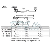 Sill Mounted Casement Operator 36-540LHW-XD