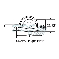 Sweep and Sash lock 50-356-7