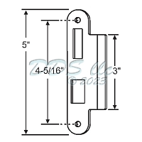 RH Latch-Deadbolt Strike 56-117 RH Latch-Deadbolt Strike 56-117