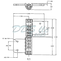 Door Hinge White 56-141LHW 4