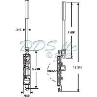 Truth Flush Bolt 56-144W 3