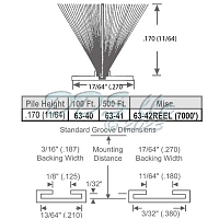 Pile Weather Stripping 63-40 Pile Weather Stripping 63-40