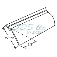Snap In Vinyl Glazing Bead 65-456AD Snap In Vinyl Glazing Bead 65-456AD