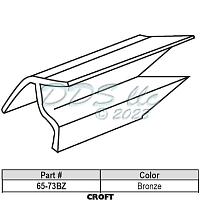 Snap In Vinyl Glazing Bead 65-73BZ Snap In Vinyl Glazing Bead 65-73BZ