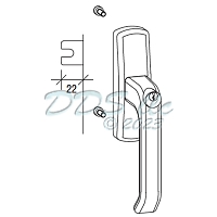 GU Lockable Tilt-Turn Handle 854-14666