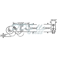 Tandem Nylon Patio Door Roller 9-309NPB Tandem Nylon Patio Door Roller 9-309NPB
