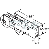 Tandem Patio Door Roller 9-403B Tandem Patio Door Roller 9-403B