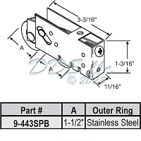 Tandem Patio Door Roller 9-443SPB Tandem Patio Door Roller 9-443SPB
