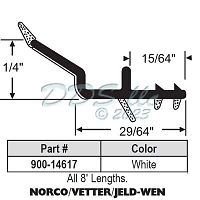 Snap In Vinyl Glazing Bead 900-14617 Snap In Vinyl Glazing Bead 900-14617
