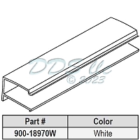 Snap In Vinyl Glazing Bead 900-18970W