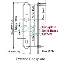 Hoppe M374N Backplate Series 2