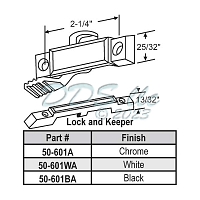 Sweep and Sash lock 50-601A