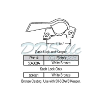 Sweep and Sash locks 50-608A