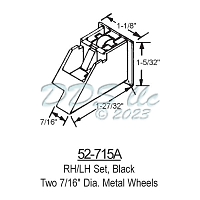 Sliding Window Rollers 52-715A