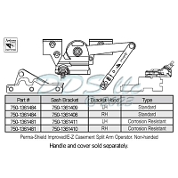 Sill Mounted Casement Operators 750-1361481