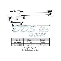Sill Mounted Casement Operator 900-366LH