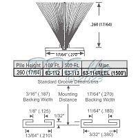 Pile Weather Stripping 63-112 Pile Weather Stripping 63-112
