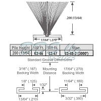 Pile Weather Stripping 63-46 Pile Weather Stripping 63-46
