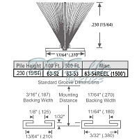 Pile Weather Stripping 63-52 Pile Weather Stripping 63-52
