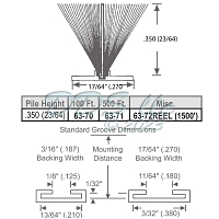 Pile Weather Stripping 63-72R Pile Weather Stripping 63-72R