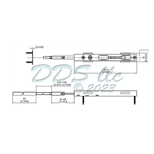 Flush Bolt 19-1152W 2