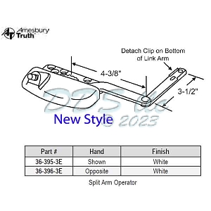 Sill Mounted Casement Operators 36-396-3E 2