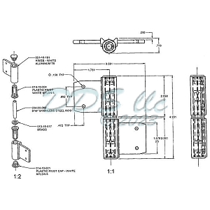 Door Hinge Bronze 56-141RHBZ 2