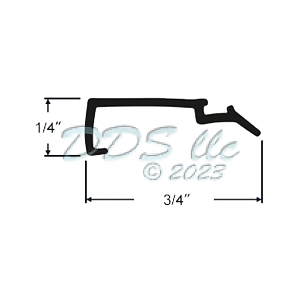 Vinyl Glazing Bead 65-52 3