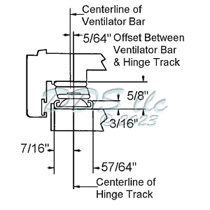 12&quot; Truth Anderberg 301ss Series Hinge 28-12-3-14 2