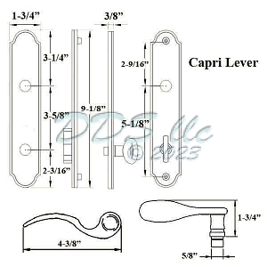 Capri Active Black Handle Set 854-16091 2