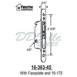 Mortise Lock 16-363-45 3