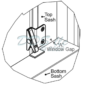Standard Retrofit Angel Vent Lock 50-1365FBORBZ 2