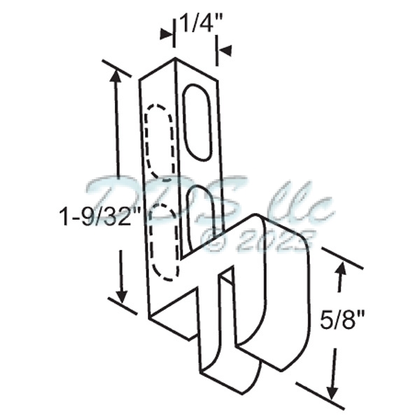 Glass-Screen Door Keeper Black 12-268B 1