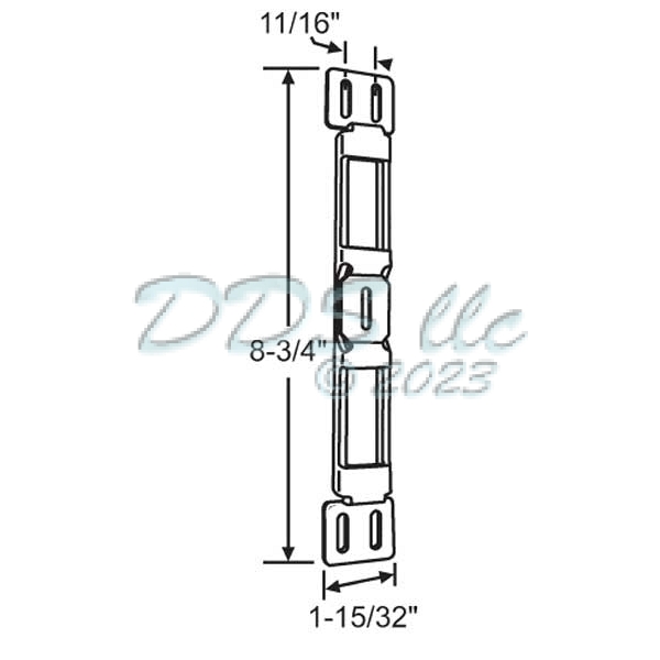 Vanguard Mortise Keeper 12-347W 1