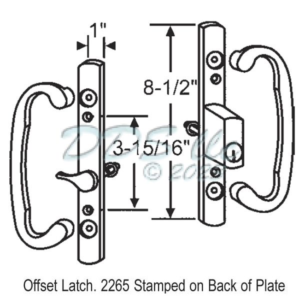 2265 Sash Controls Handle 13-245BK Black with Keylock 1