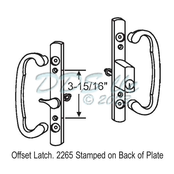 Sash Controls 2265 Sash Controls Handle 13245BK Black with Keylock