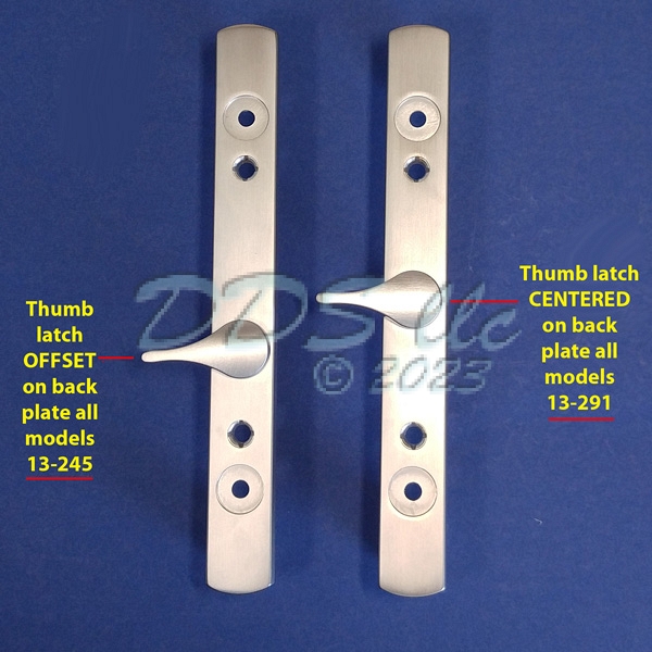 2265 Sash Controls Handle 13245BCK Brushed Chrome Keyed Patio Door
