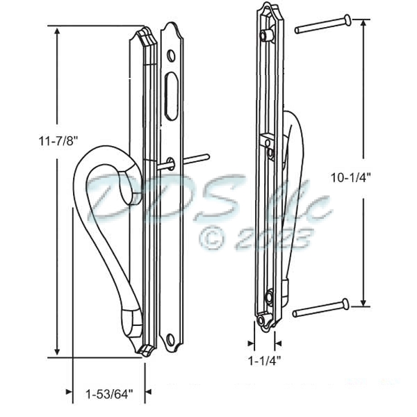 Ashland Sliding Door Trim Set, Active  13-344PB 1