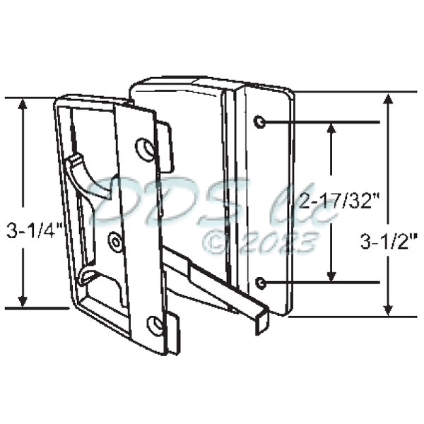 Patio Door Screen Handle 14-52 1