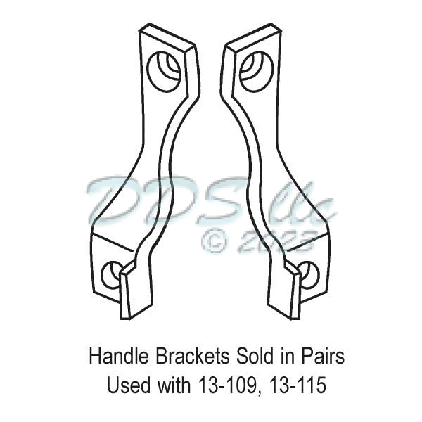 Patio Door Handle Bracket Chrome 16-123 1