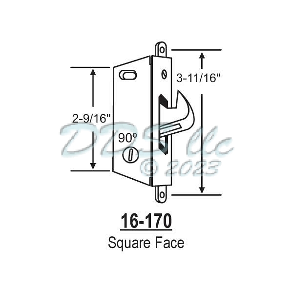 Mortise Lock 16-170-90 1