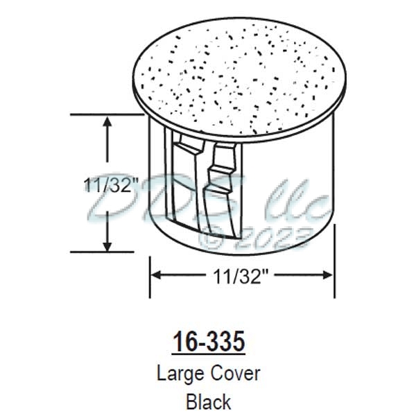 Patio Door Screw Hole Cover 16-335 1